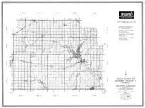 Morris County, Council Grove, Dunlap, Burdick, Wilsey, Delayan, Herington, Latimer, White City, Kansas State Atlas 1958 County Highway Maps